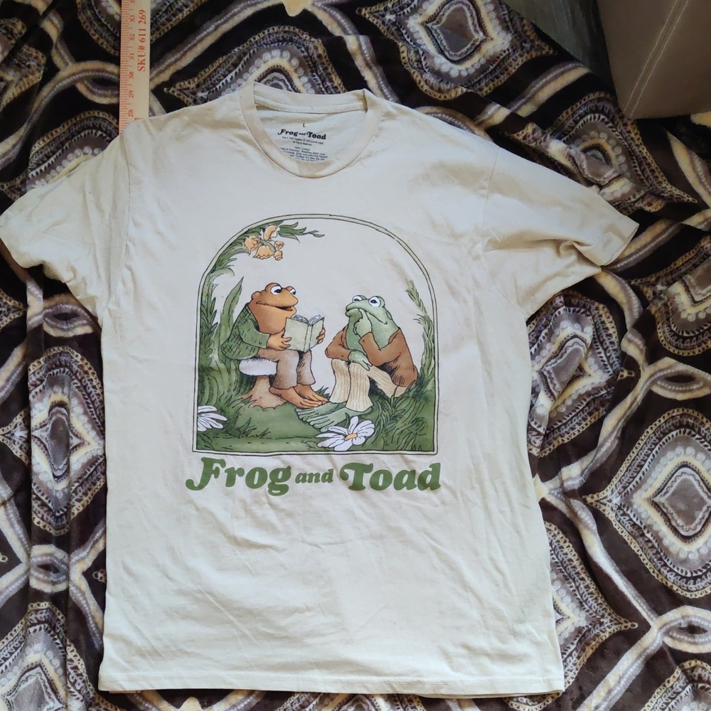 Frog and Toad Graphic Short Sleeve Tee - Cream